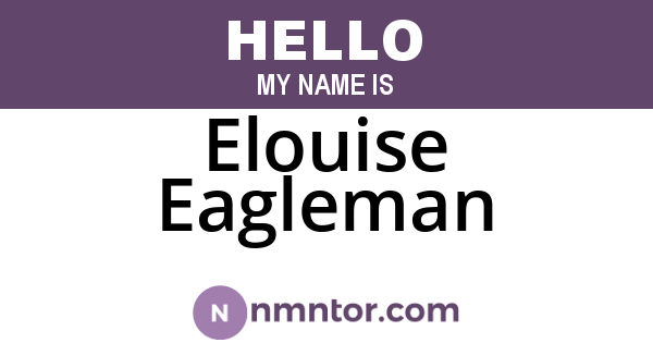 Elouise Eagleman