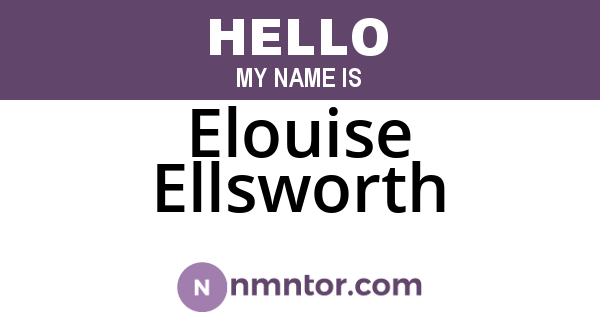 Elouise Ellsworth