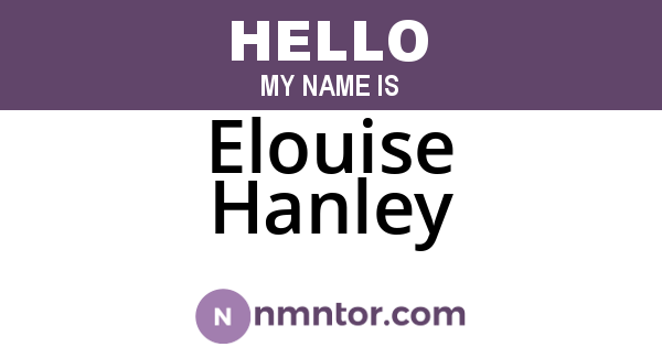 Elouise Hanley