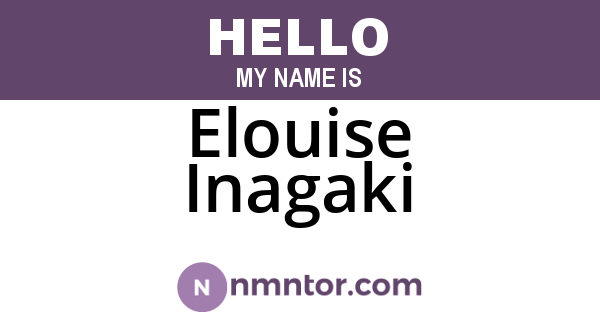 Elouise Inagaki