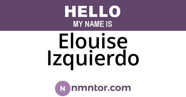 Elouise Izquierdo