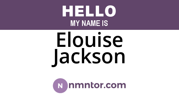Elouise Jackson