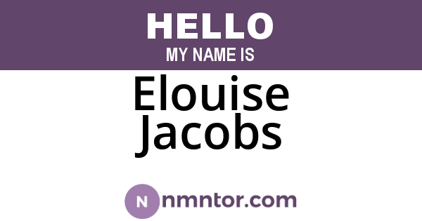 Elouise Jacobs