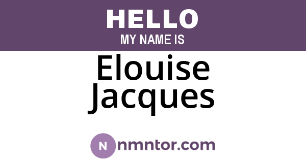 Elouise Jacques