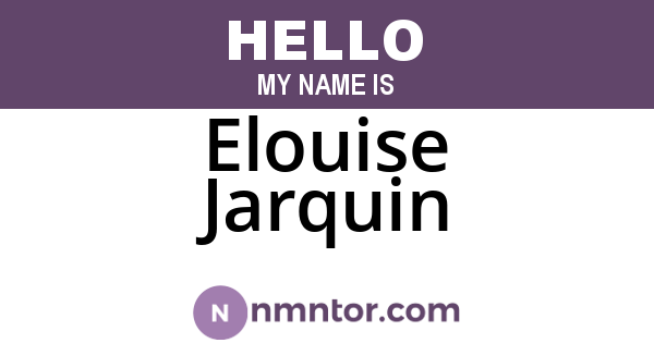 Elouise Jarquin