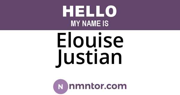 Elouise Justian