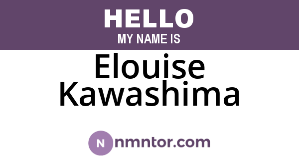 Elouise Kawashima