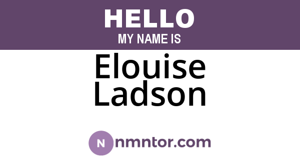 Elouise Ladson