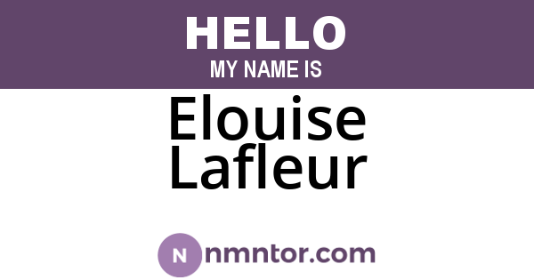 Elouise Lafleur