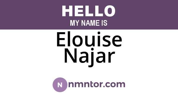 Elouise Najar
