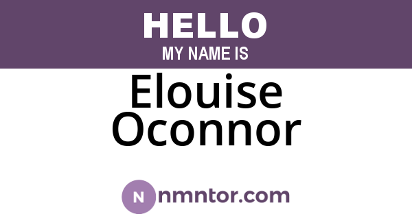 Elouise Oconnor
