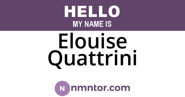 Elouise Quattrini