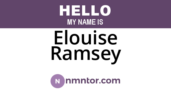 Elouise Ramsey