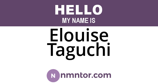 Elouise Taguchi