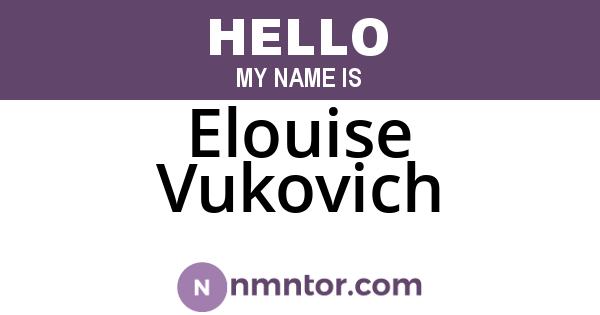 Elouise Vukovich