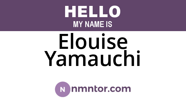 Elouise Yamauchi