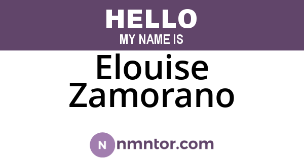 Elouise Zamorano