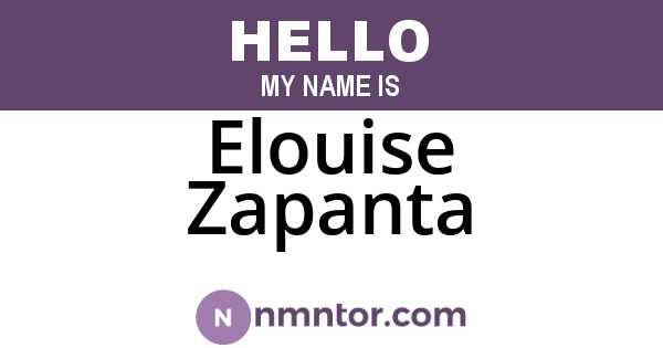 Elouise Zapanta