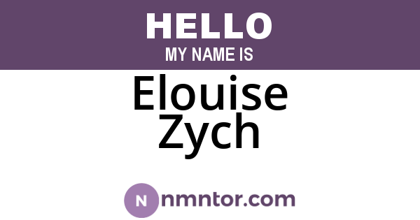 Elouise Zych