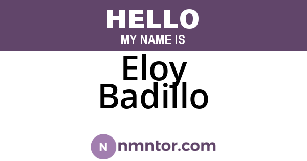 Eloy Badillo