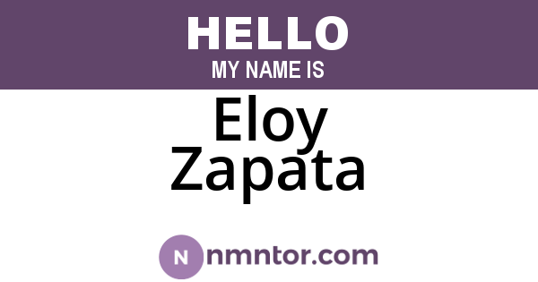 Eloy Zapata