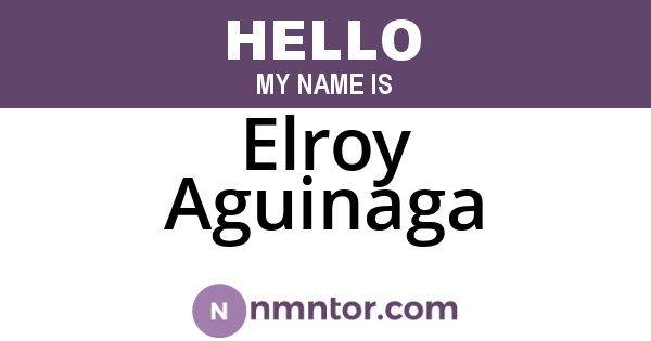 Elroy Aguinaga