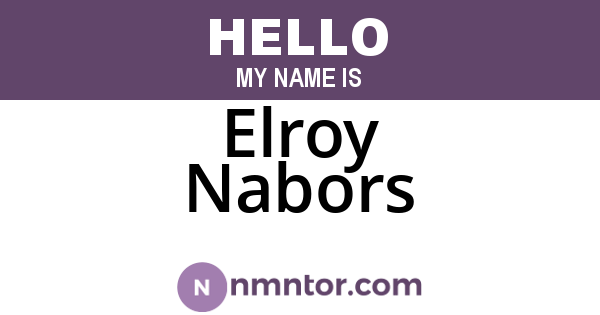 Elroy Nabors