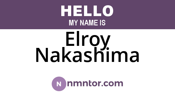 Elroy Nakashima