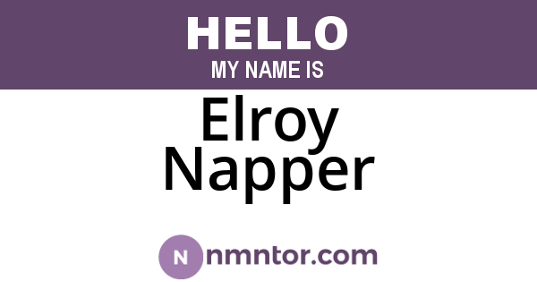 Elroy Napper