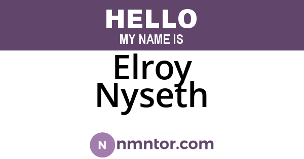 Elroy Nyseth