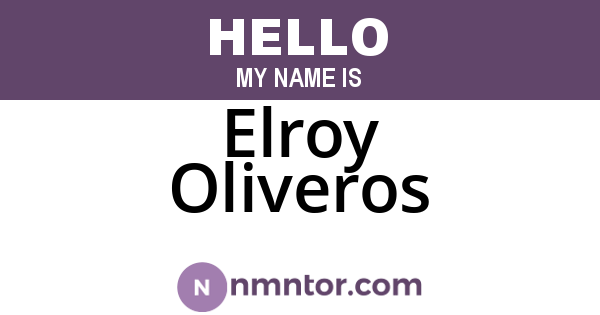 Elroy Oliveros