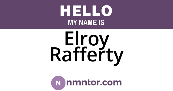 Elroy Rafferty