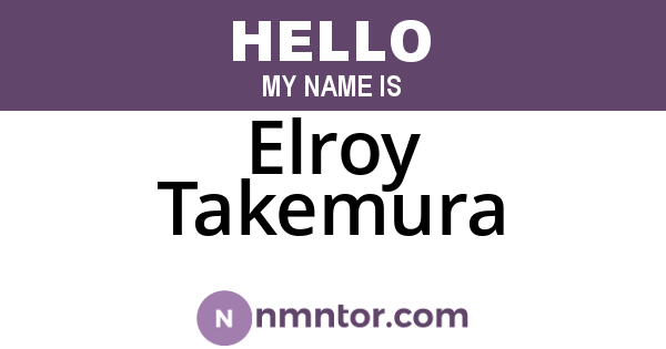 Elroy Takemura