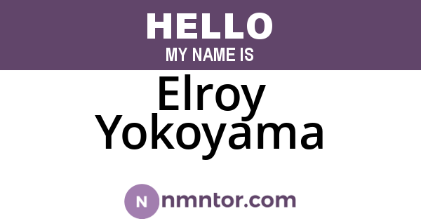 Elroy Yokoyama