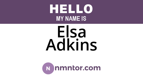Elsa Adkins