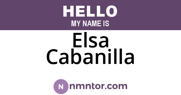Elsa Cabanilla