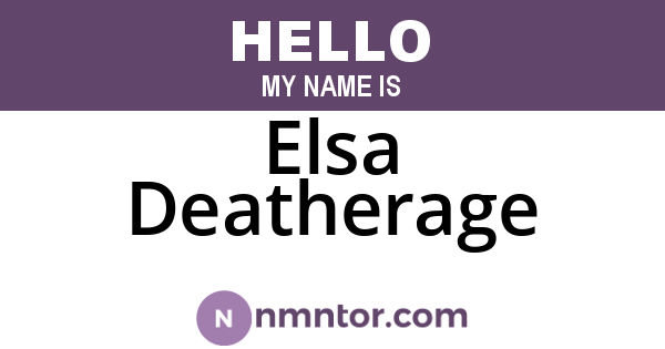 Elsa Deatherage
