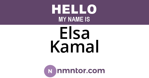 Elsa Kamal