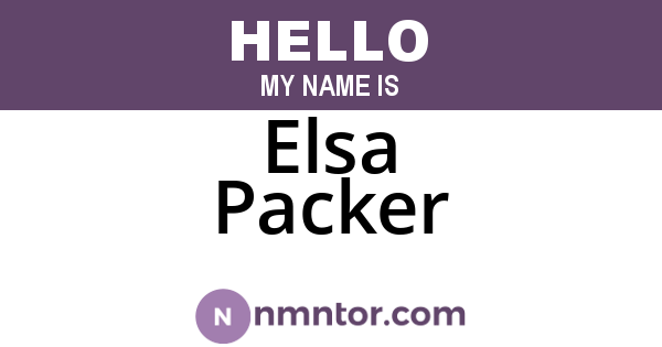 Elsa Packer