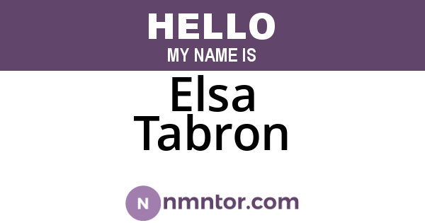 Elsa Tabron