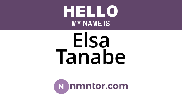 Elsa Tanabe