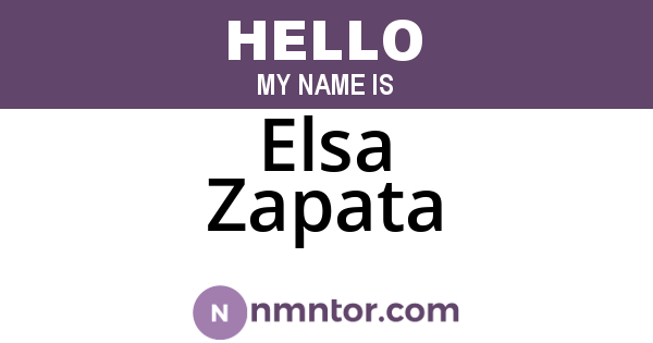 Elsa Zapata