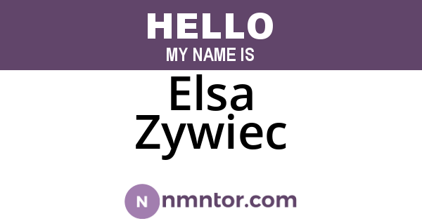 Elsa Zywiec