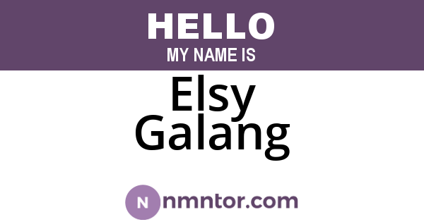 Elsy Galang