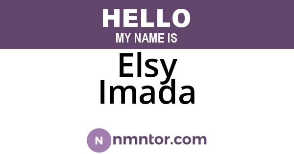Elsy Imada