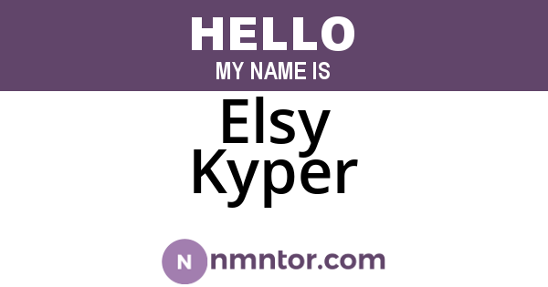 Elsy Kyper
