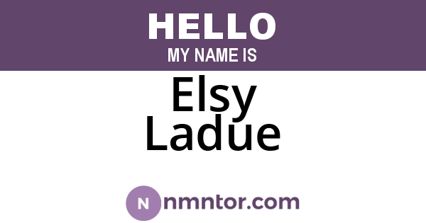 Elsy Ladue