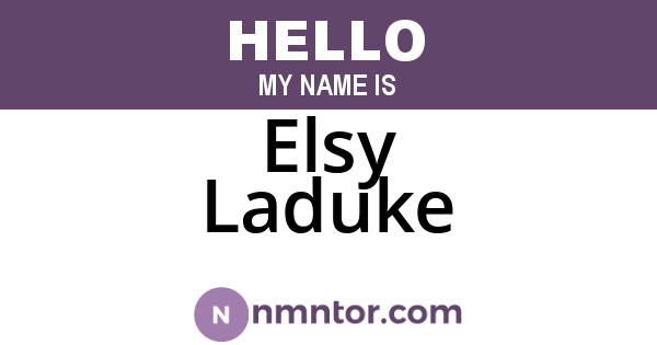 Elsy Laduke