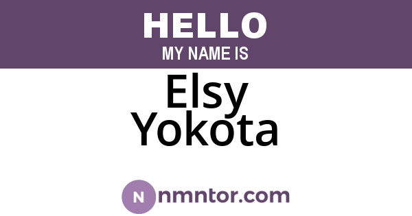 Elsy Yokota