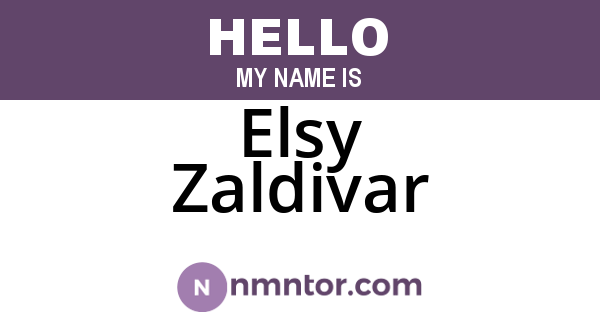 Elsy Zaldivar